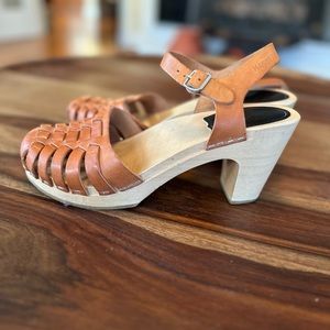 Swedish Hasbeens Woven Closed Toe sandals